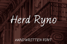 Herd Ryno - Handwriting Font