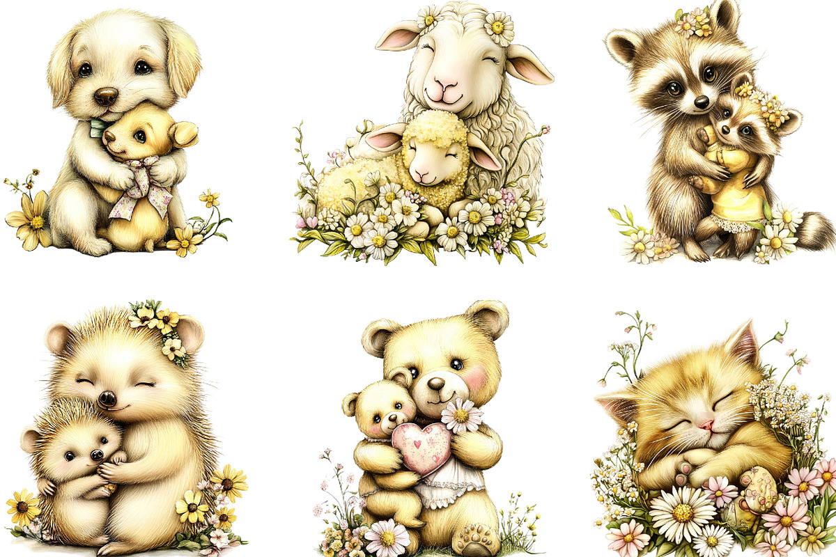 Whimsical Yellow Mother's Day, an Illustration by Designking (Photo 3 of 5)