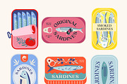 Sardine Cans Vector Graphics, a Graphic by svetlana.belaia (Thumbnail 2 of 11)