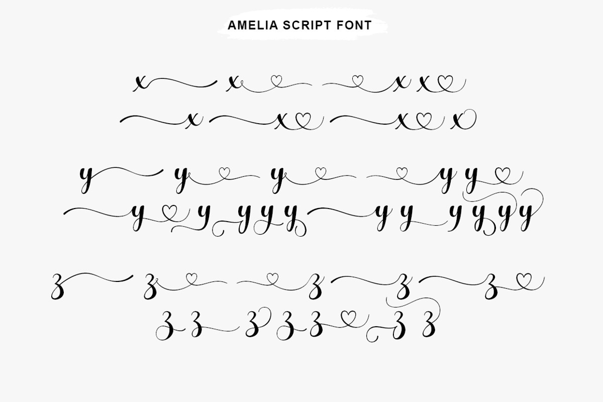 Ameliora - 3 Font, a Script Font by MjStudio31 (Photo 15 of 15)