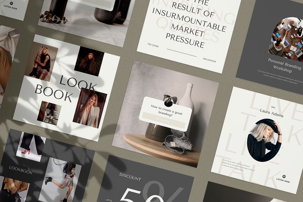 Influencer Instagram Pack | PS CANVA, a Social Media Template by Visuel Colonie® (Photo 2 of 18)