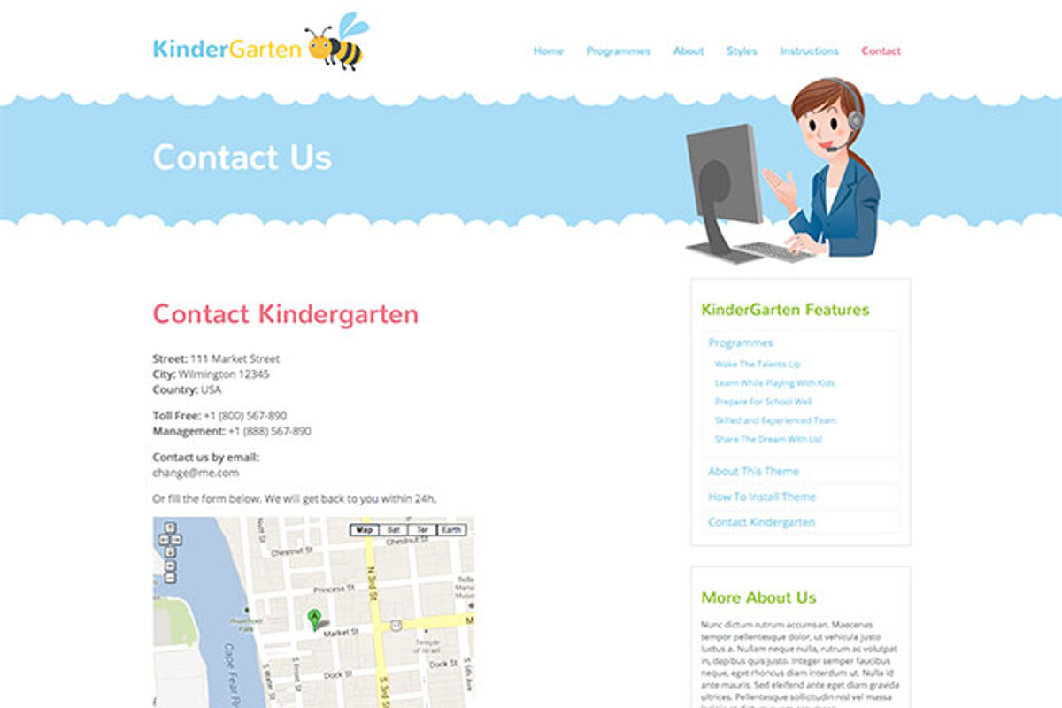 Hot Kindergarten, a WordPress Template by hot-themes (Photo 4 of 4)