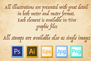 Vector Luggage Tags Illustrations 1, a Card Template by Pingebat (Thumbnail 2 of 2)