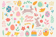 Cute Cartoon Vector Easter Kit, a Seasonal Illustration by Artspace (Thumbnail 2 of 6)