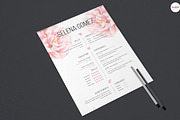 Elegant Floral CV Template, a Resume Template by Emaholic Template (Thumbnail 6 of 6)