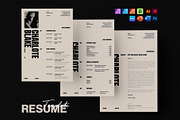 Professional CV, Resume Template, a Resume Template by DesignCrest (Thumbnail 1 of 9)