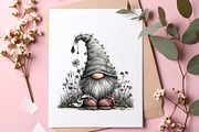 Whimsical spring gnome clipart, an Illustration by SinaCreation (Thumbnail 7 of 11)