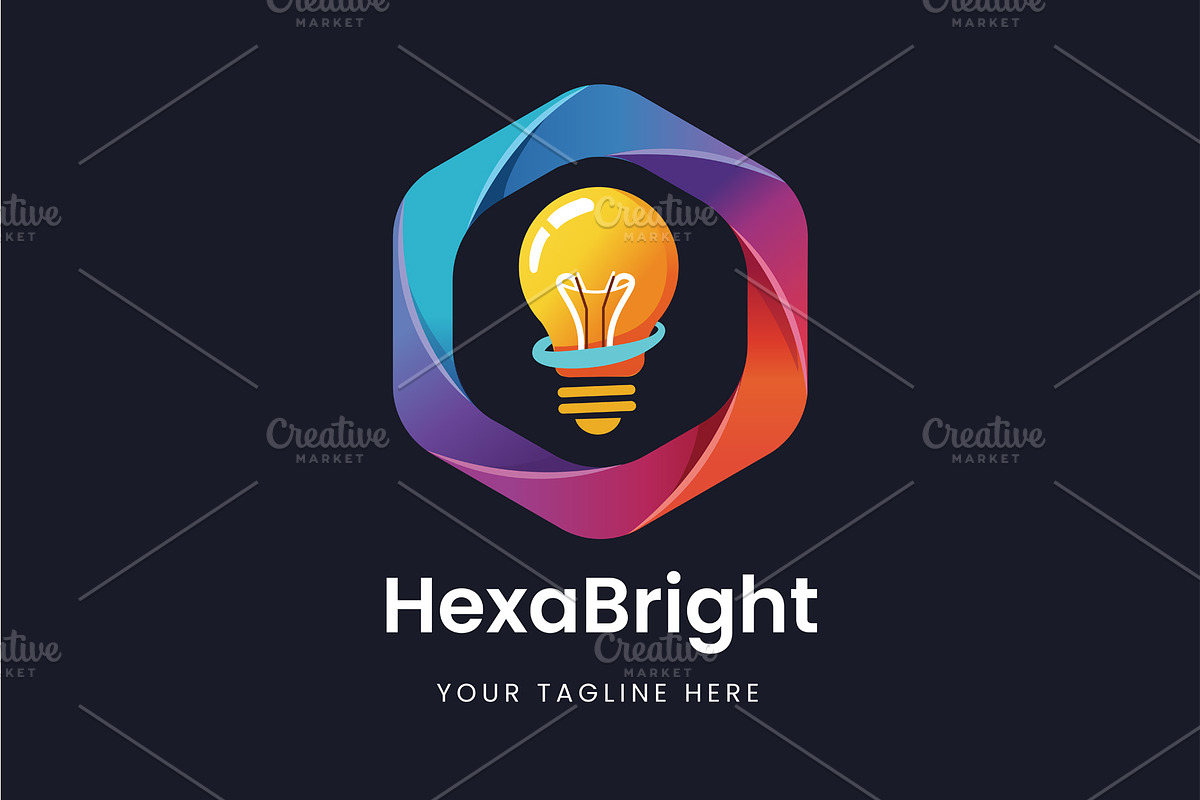 HexaBright Innovation Bulb Logo