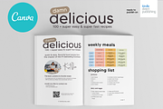 Canva Recipes Cookbook A4 Template, a Magazine Template by DeLaGranSiete (Thumbnail 2 of 9)