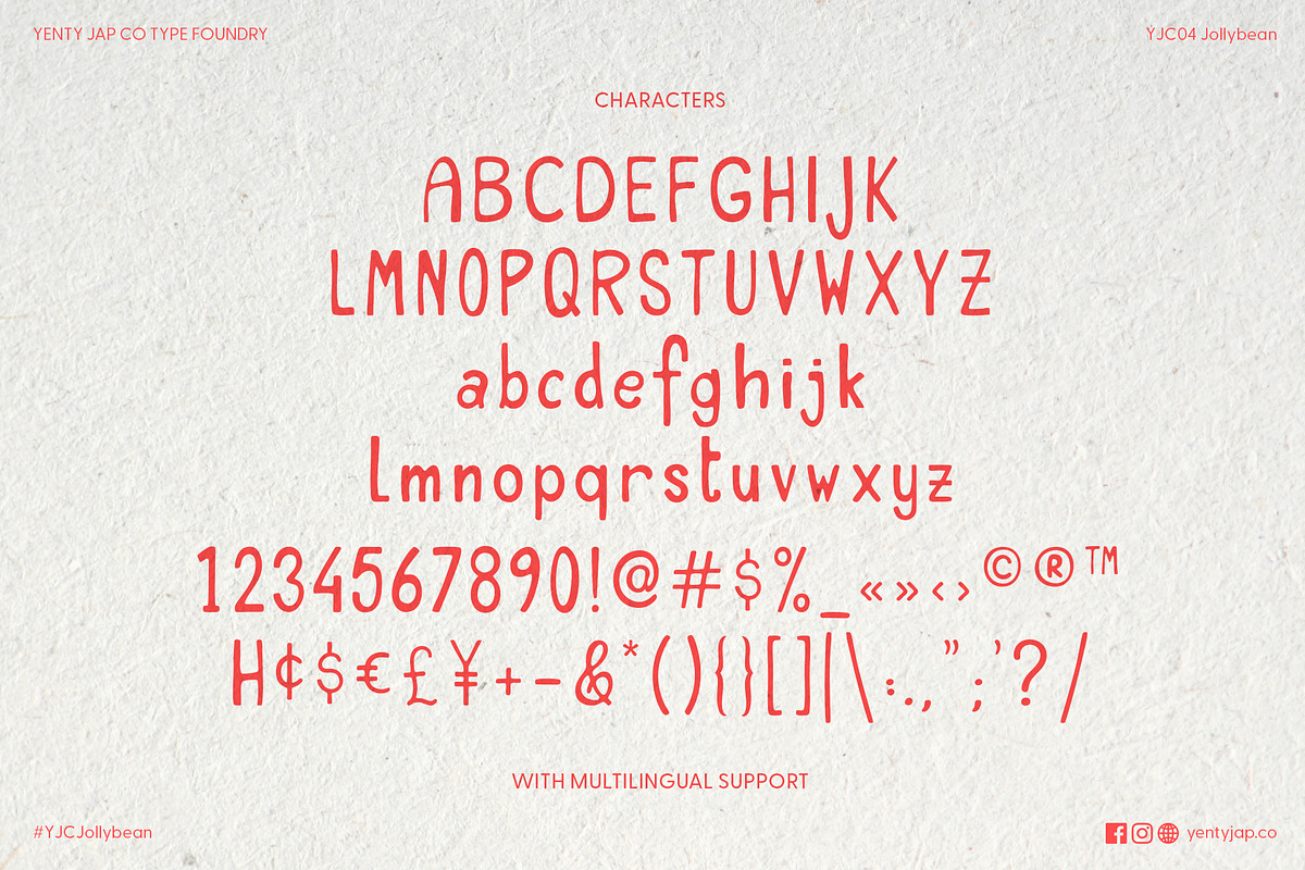 YJC Jollybean, a Handwritten Font by YENTY JAP CO (Photo 6 of 6)