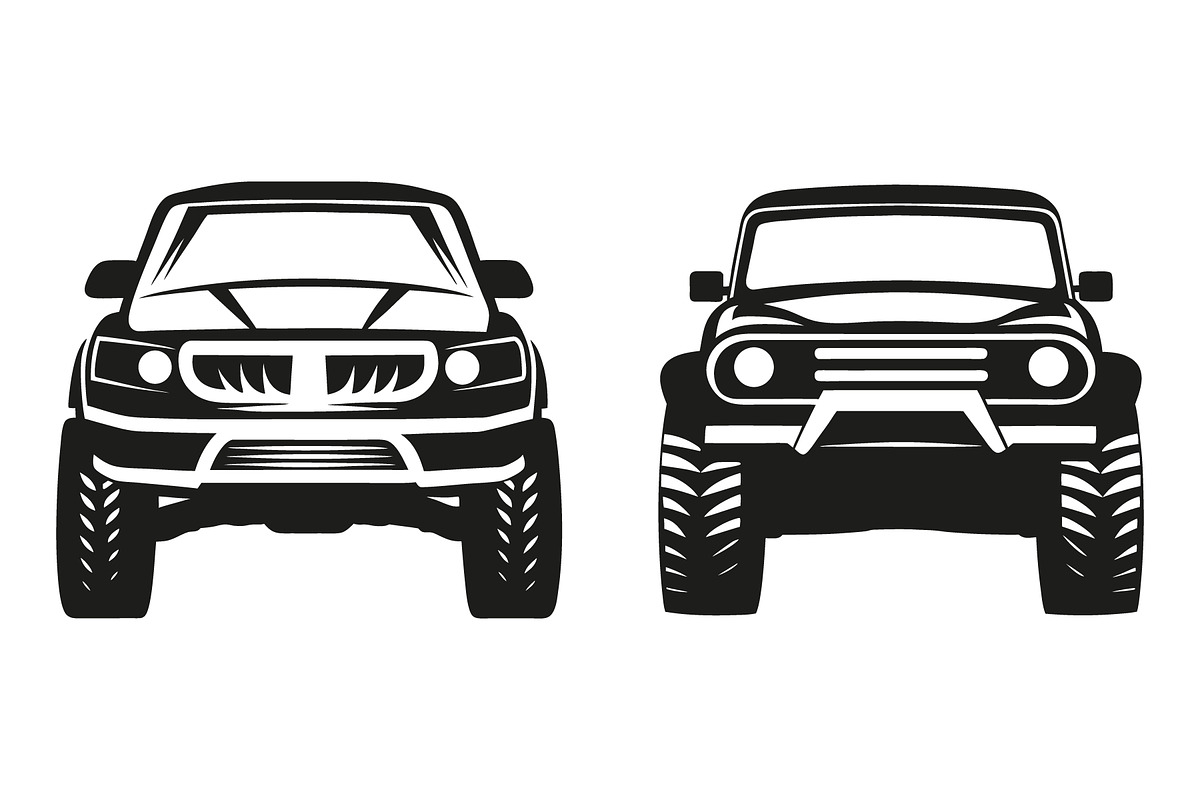Two Different Off Road Vehicles, an Object Graphic by Billah Hub