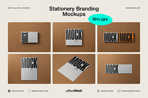 6 Branding Mockups Bundle Kit