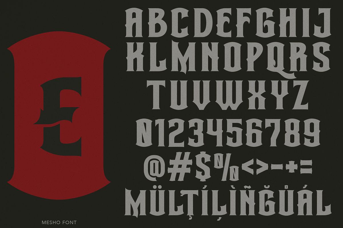 Mesho Victorian Typeface, a Serif Font by TypeClassHeroes (Photo 7 of 15)
