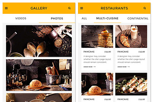 Delish - Creative Restaurant PSD APP