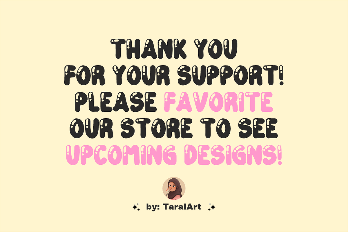 Tarala Bubble - Cute Bubble Font, a Handwritten Font by KiddoGlyphs Studio (Photo 5 of 5)