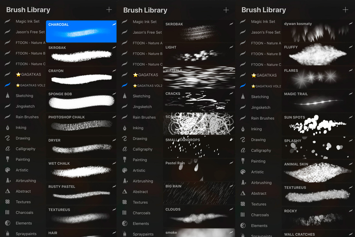 Gagatkas vol2 - PROCREATE brush set, a Brush Add-On by gagatka (Photo 2 of 8)