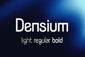 Densium Font - clean and condensed