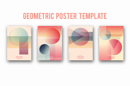 Geometric cover template set., a Card Template by Rinrinnn
