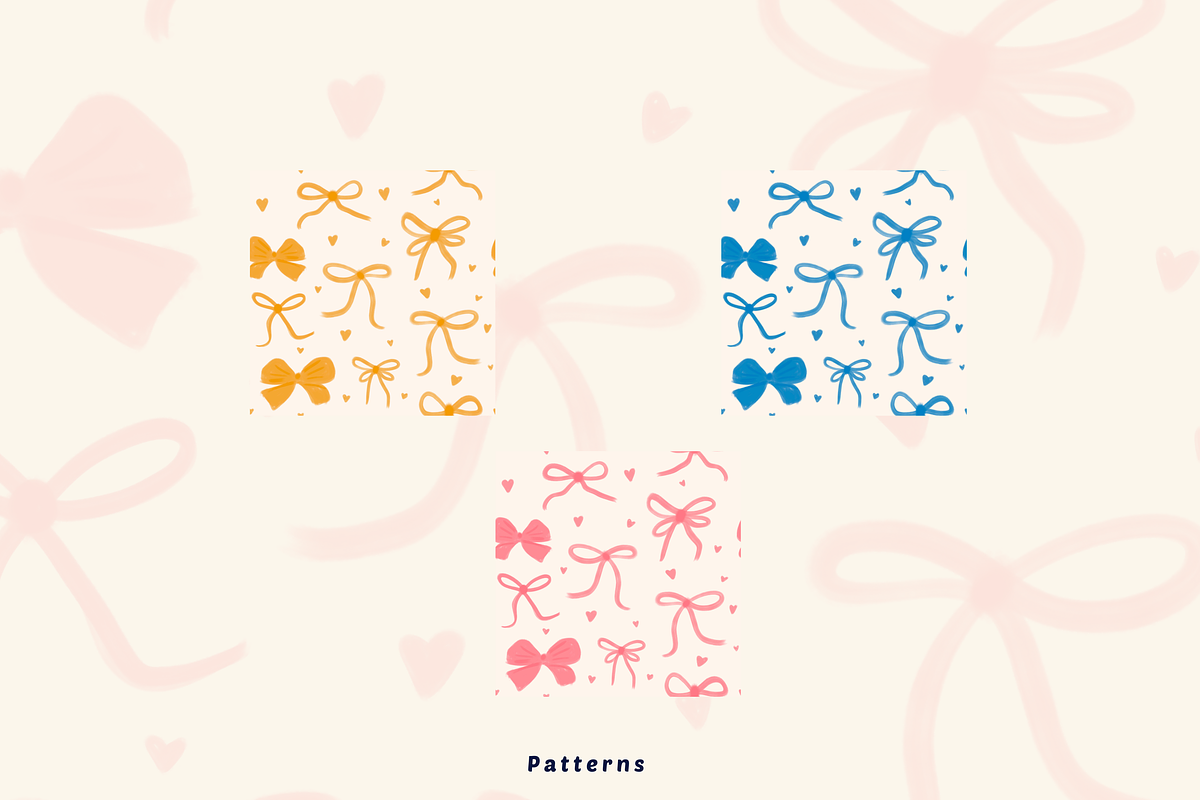Bows, a Pattern Graphic by AnnaEshka (Photo 2 of 2)