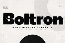 Boltron — Bold Display Typeface