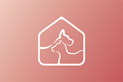 Pet Home Simple Logo For Business, a Branding & Logo Template by Logo Loom (Thumbnail 3 of 4)