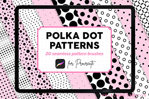 Polka Dot Procreate Brush Set