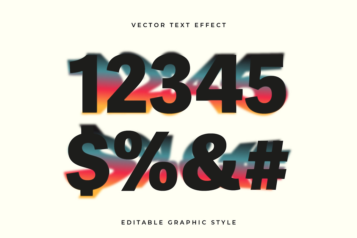 Gradient Blur Shadow Text Effect preview 2
