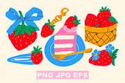 Strawberry, a Food Illustration by Twisted Tail (Thumbnail 4 of 6)