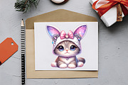 Kawaii Kitten Sublimation Clipart, an Illustration by RobertsArt (Thumbnail 7 of 7)