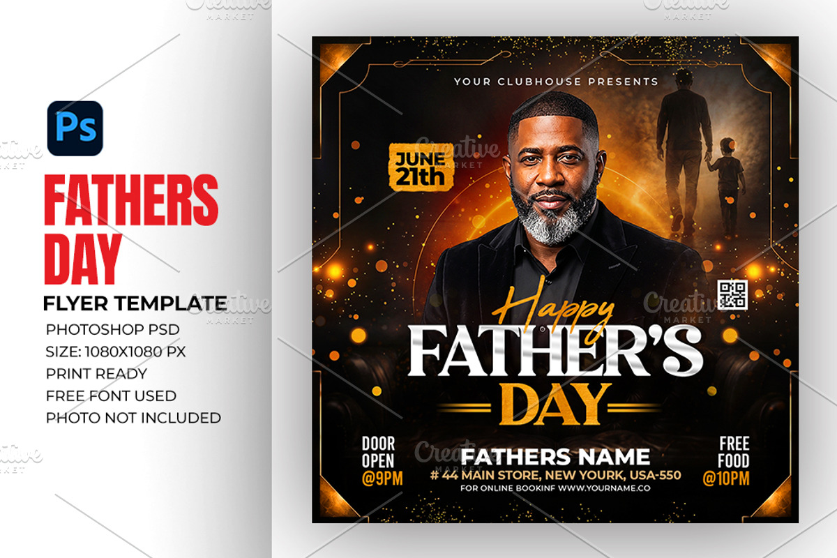 Fathers Day Flyer, a Social Media Template by Artonix (Photo 4 of 4)