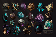 Abstract magical shapes clipart, a Background Graphic by MONO KEY STUDIO (Thumbnail 3 of 7)