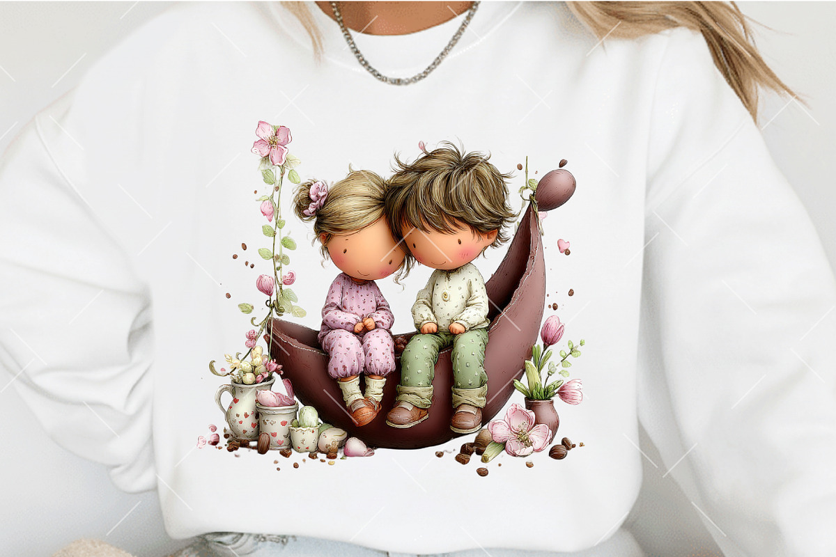 Quirky Valentine Couple Clipart, an Illustration by OK Design (Photo 4 of 6)
