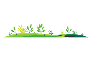 Green lawn with grass and, an Object Illustration by Things for designers