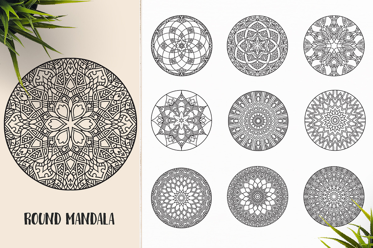 530 Vector Mandala Ornaments, an Animal Illustration by pixaroma (Photo 52 of 55)