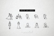 100 Wedding Icons Set - Expanded, an Outline Icon by Hatch Design Workshop (Thumbnail 7 of 15)
