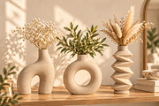 Modern Organic Vase Collection STL, a Scene 3D Model by Layerology (Thumbnail 2 of 3)