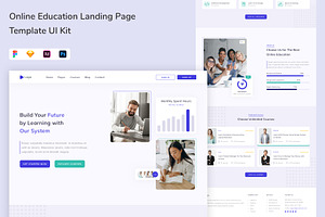 Online Education Landing Page UI Kit