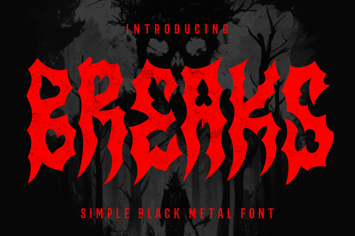 BREAKS - Horror Font, a Blackletter Font by Fonday Studio (Photo 1 of 6)