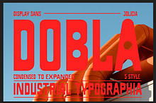 Dobla Sans | Industrial Font