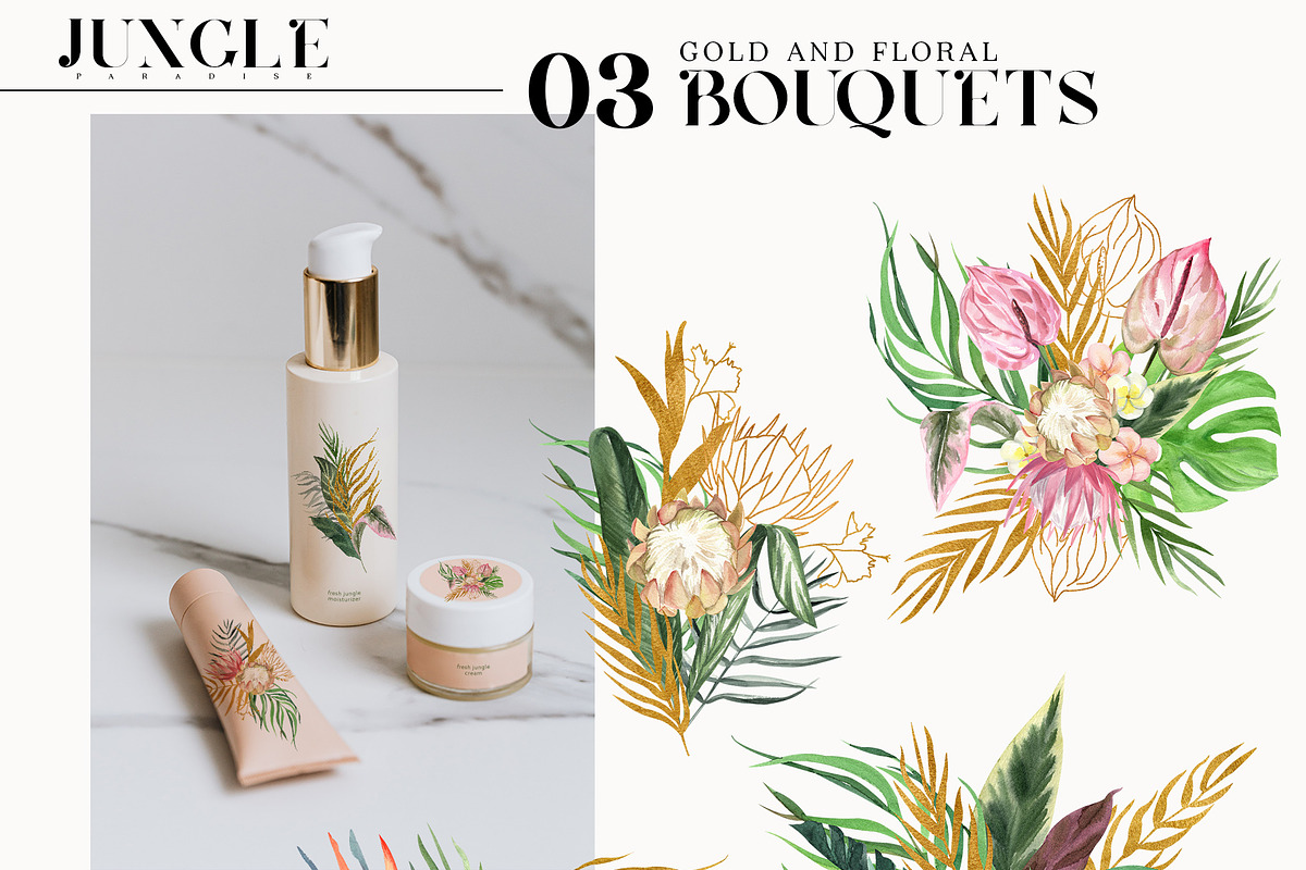 Jungle Paradise Pink Tropical Floral, a Decorative Illustration by Catch the Dream Art (Photo 7 of 17)