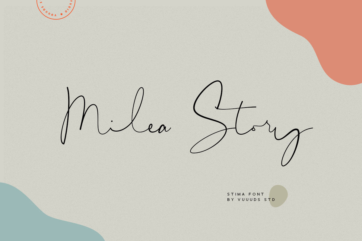 Stima Font, a Script Font by vuuuds (Photo 2 of 10)