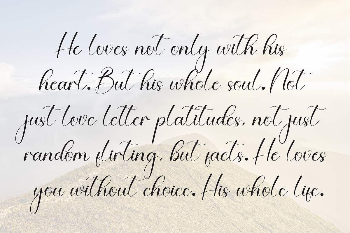 Bright Sunday | Script Font, a Handwritten Font by Scratchones (Photo 6 of 8)