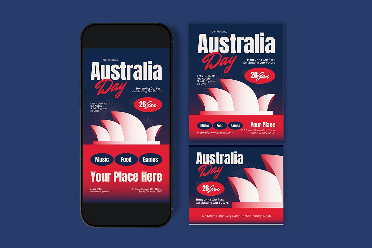 Australia Day Flyer, a Flyer Template by graphicook (Photo 3 of 3)