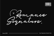 Romance Script Signature Font, a Script Font by WhymoreArt (Thumbnail 6 of 8)
