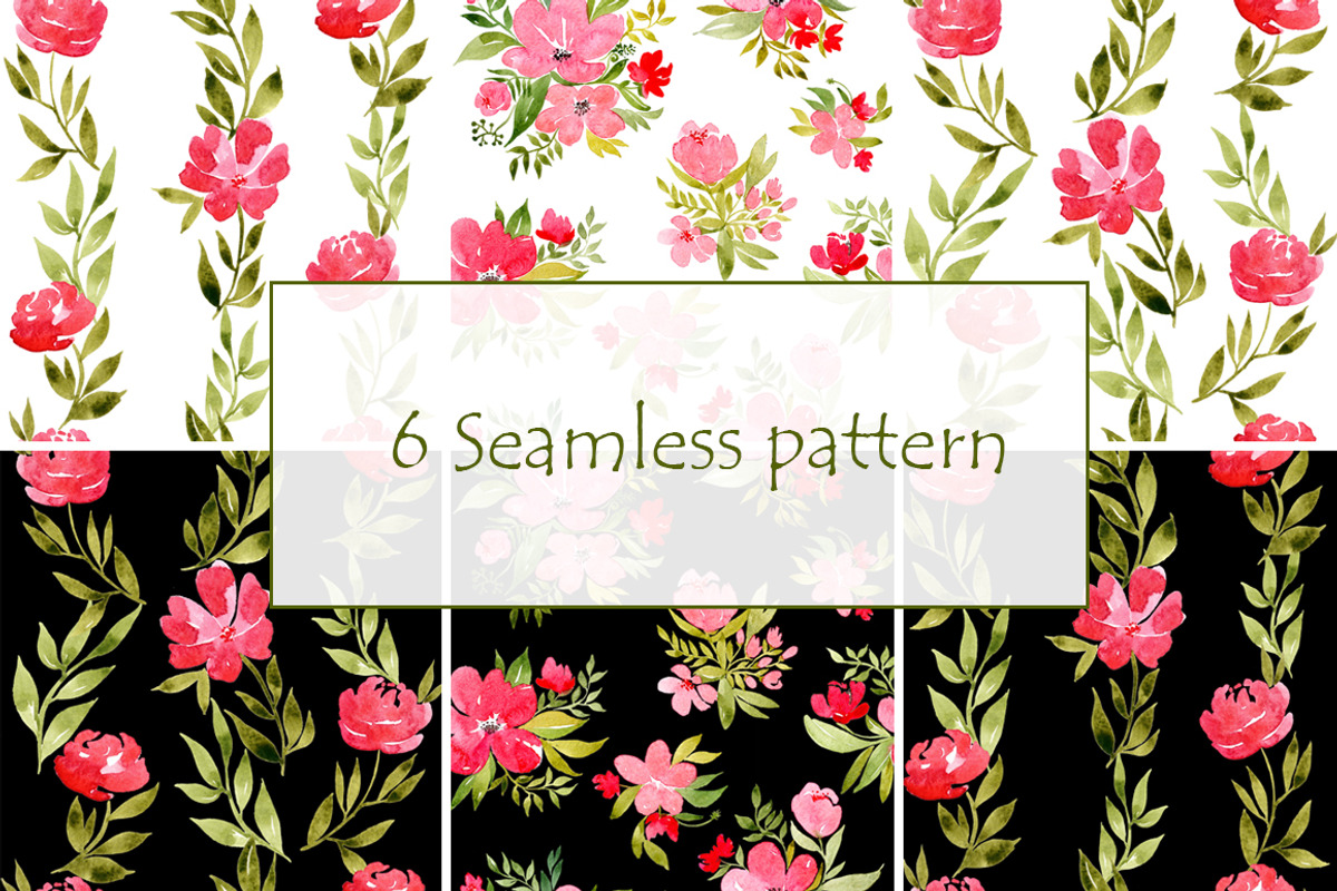 Watercolor set Wildflowers, a Texture Graphic by Antikva17 (Photo 3 of 4)