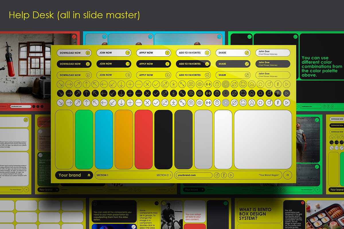 Vigor Gym & Fitness Presentation, a Presentation Template by One Pixel Man (Photo 8 of 9)