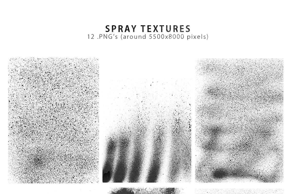 Spray Shapes & Textures, a Texture Graphic by ArtistMef