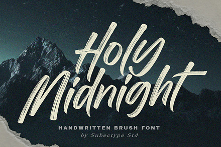 Holy Midnight - Brush Font