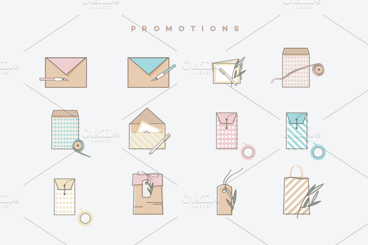 Gifting Icon Pack, an Outline Icon by Polar Vectors (Photo 3 of 12)