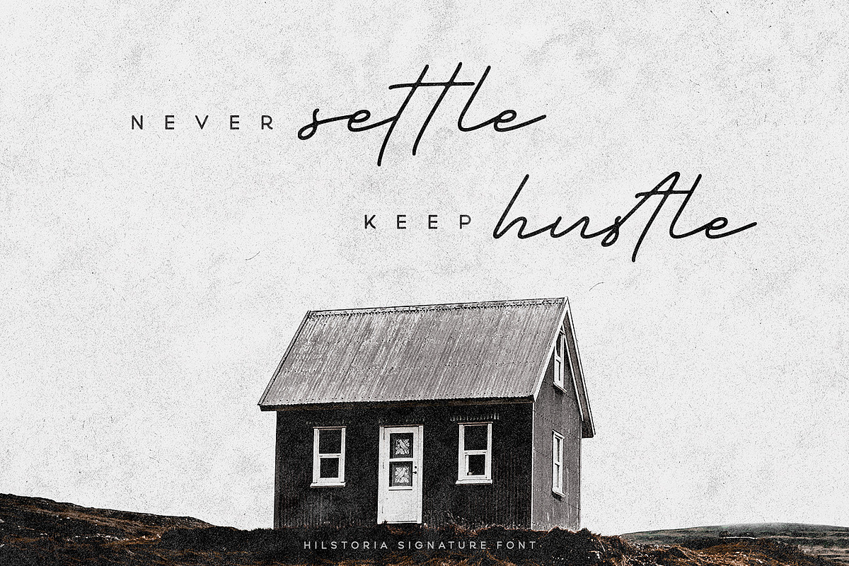 Hilstoria Signature Font preview 8